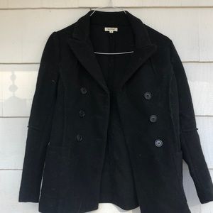 Black pea coat